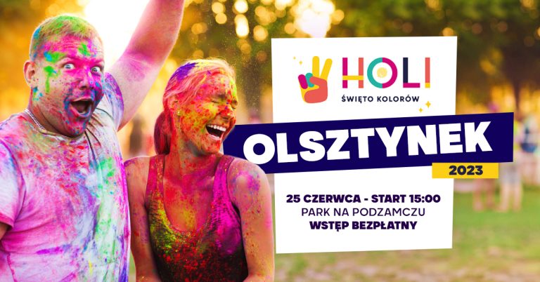 Holi Święto Kolorów Olsztynek 2023 Mazury Travel