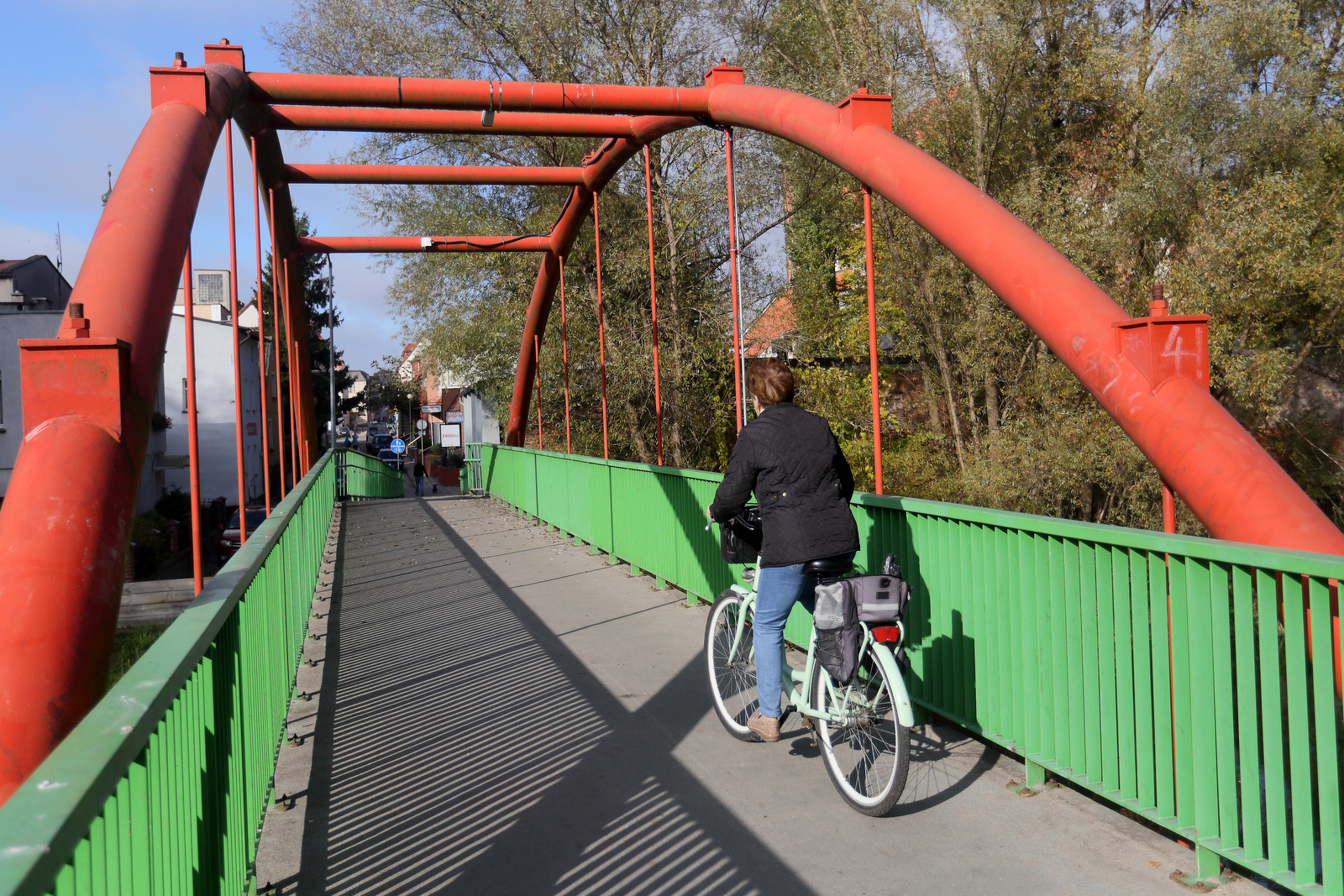 Most rowerowy na Drwęcy w Nowym Mieście Lubawskim