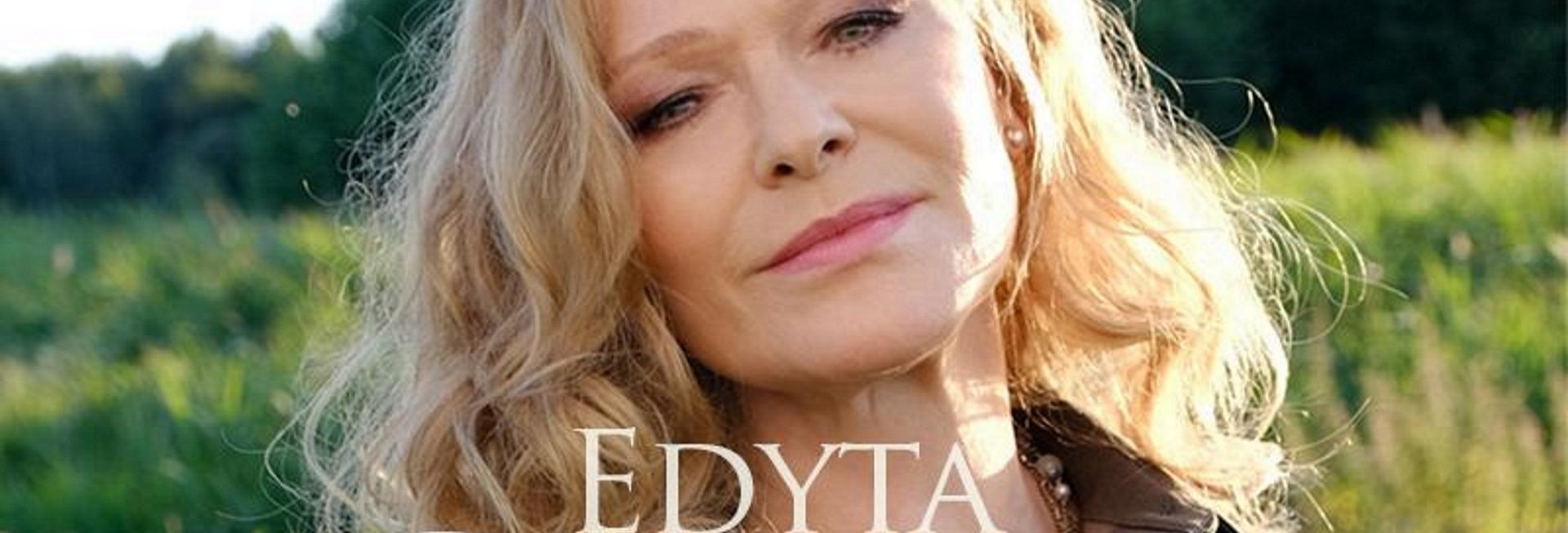 Zdjęcie - plakat na którym widoczna jest artystka, piosenkarka Edyta Gepert