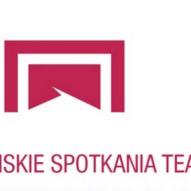 Zdjęcie - plakat graficzny z logiem Spotkań Teatralnych w Olsztynie