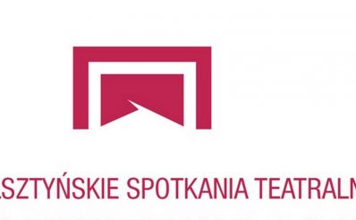 Zdjęcie - plakat graficzny z logiem Spotkań Teatralnych w Olsztynie
