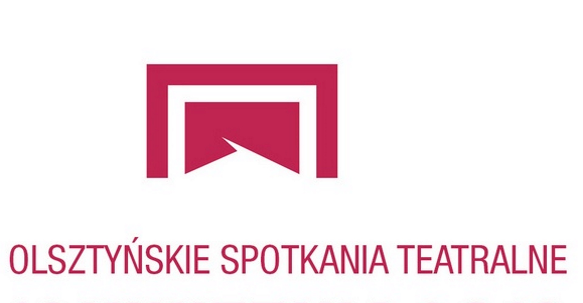 Zdjęcie - plakat graficzny z logiem Spotkań Teatralnych w Olsztynie