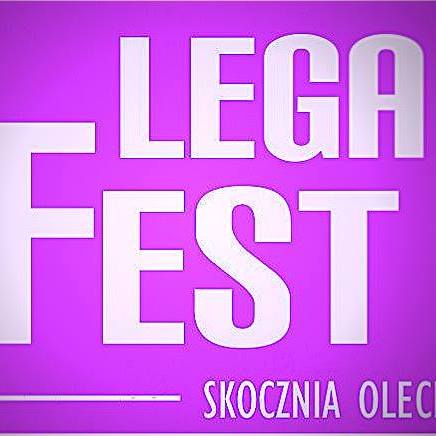 Plakat graficzny zapraszający do Olecka na cykliczną imprezę LEGA FEST Przegląd Zespołów Amatorskich - Olecko 2021.