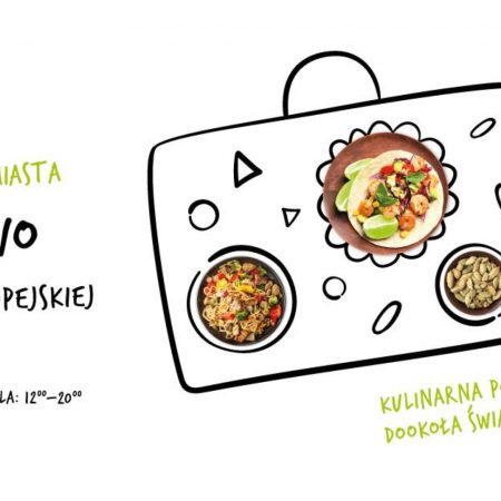 Plakat graficzny zapraszający do Mrągowa na 4. edycję Festiwalu Smaków Food Trucków - Mrągowo 2021. Na plakacie napisy zapraszające na imprezę oraz zdjęcia pizzy.