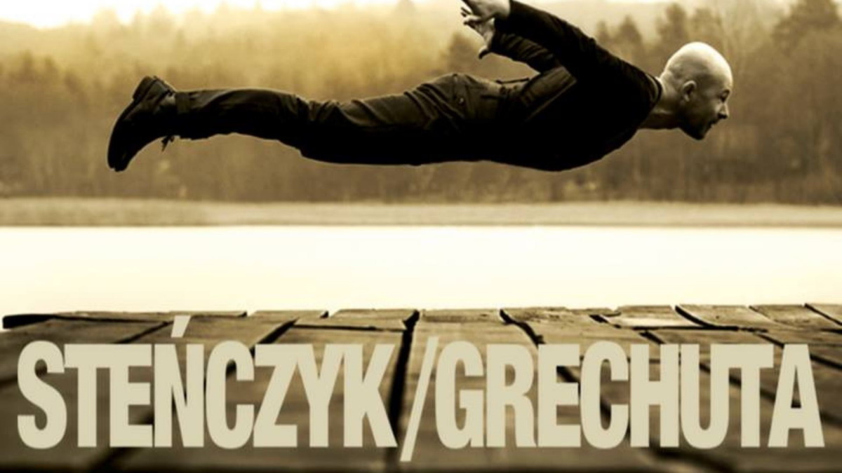Plakat graficzny zapraszający do Olsztyna na koncert Steńczyk/Grechuta - Tomasz Steńczyk z zespołem - Olsztyn 2021.