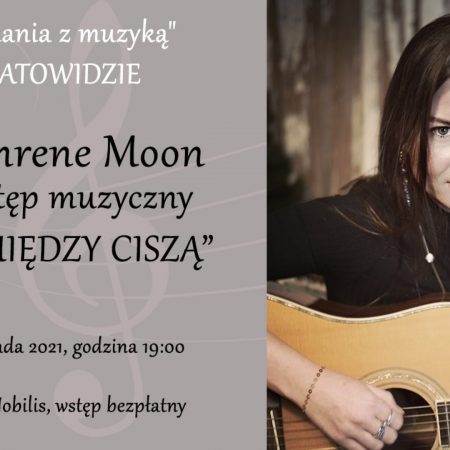 Plakat graficzny zapraszający do Elbląga na koncert Katarzyny Badyny "Pomiędzy ciszą" - Elbląg 2021.