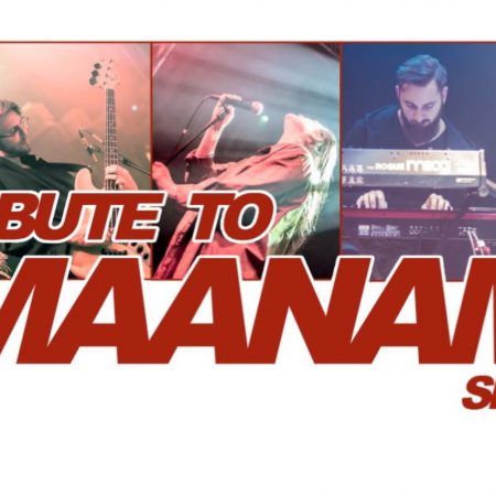 Plakat graficzny zapraszający do Morąga na koncert "Tribute to Maanam" największe przeboje zespołu Maanam - Morąg 2021.