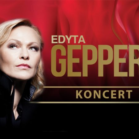 Plakat graficzny zapraszający na koncert Edyty Geppert. 