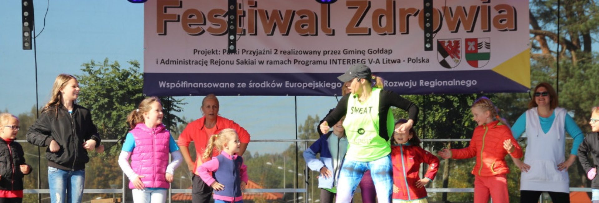 Zdjęcie zapraszające do Gołdapi na cykliczną imprezę Festiwal Zdrowia Gołdap 2022.