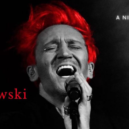 Plakat graficzny zapraszający na koncert Michała Wiśniewskiego - akustycznie Mrągowo 2022.