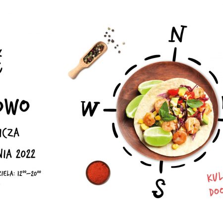 Plakat graficzny zapraszający do Działdowa na 1. edycję Festiwalu Smaków Food Trucków Działdowo 2022.