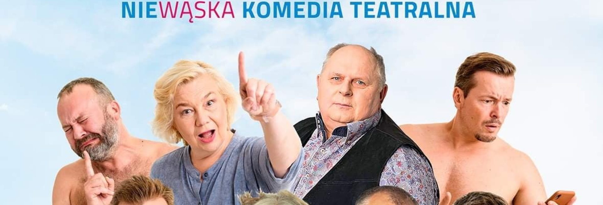 Plakat graficzny zapraszający na komedię teatralną Rubinowe Gody. 