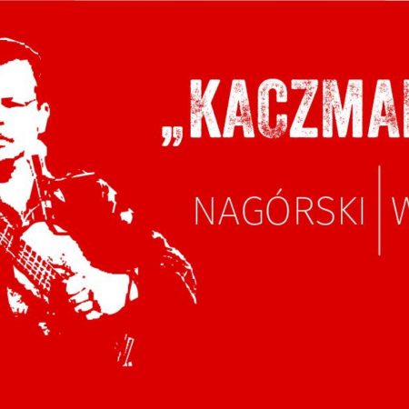 Plakat graficzny zapraszający do Olsztyna na koncert Nagórski & Wośko "KACZMARSKI".