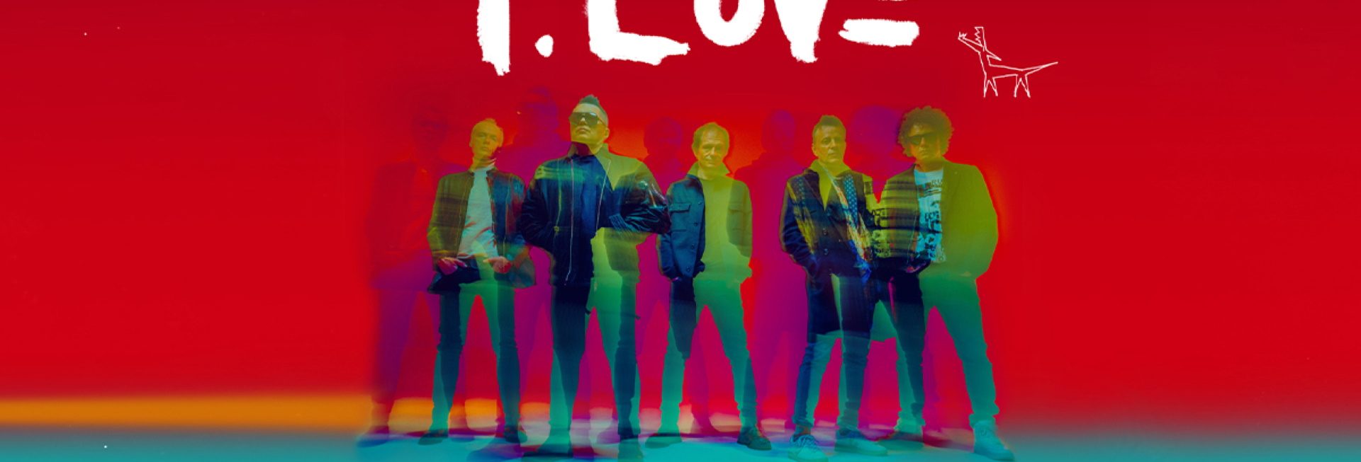 Plakat graficzny zapraszający do Ostródy na koncert zespołu T.Love - trasa koncertowa HAU! HAU! Ostróda 2022.