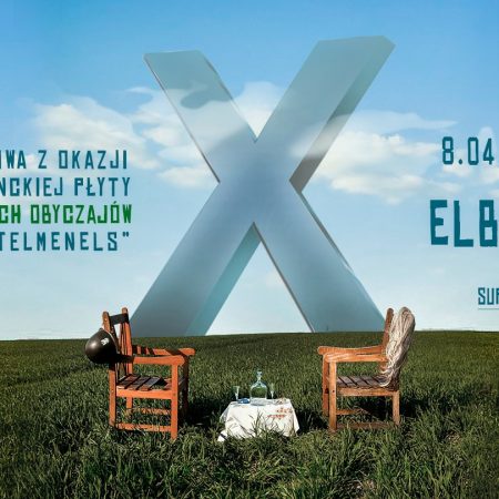 Plakat graficzny zapraszający do Elbląga na koncert zespołu Romantycy Lekkich Obyczajów Elbląg 2022.