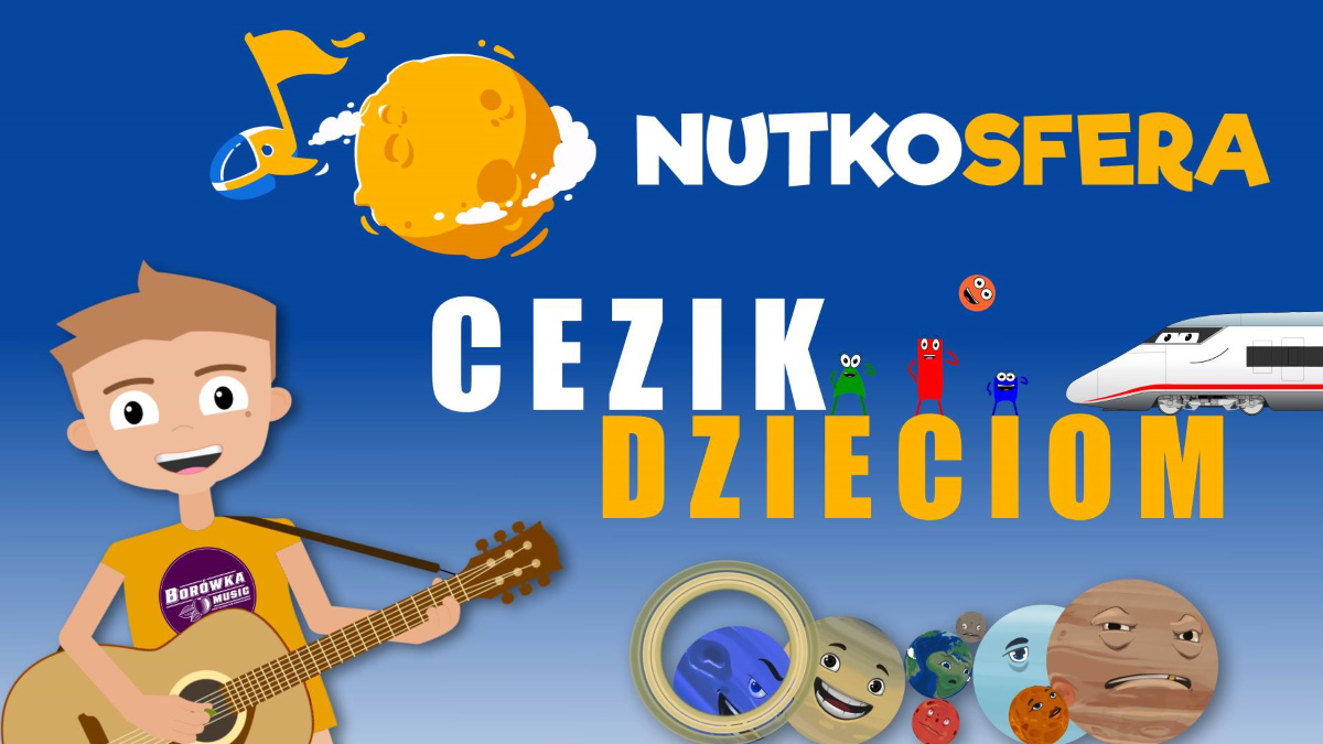Plakat graficzny zapraszający do Olsztyna na występ CeZik dzieciom NutkoSfera Olsztyn 2022.