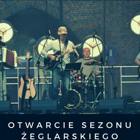 Plakat graficzny zapraszający do Olsztyna na koncert zespołu Wodny Patrol.