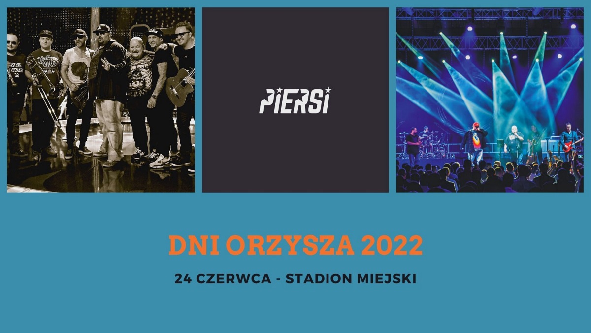 Plakat graficzny zapraszający do Orzysza na cykliczną imprezę DNI ORZYSZA 2022.