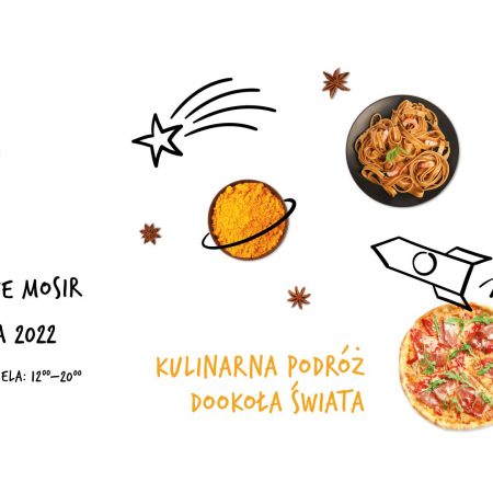 Plakat graficzny zapraszający do Pasłęka na 2. edycję Festiwalu Smaków Food Trucków Pasłęk 2022.