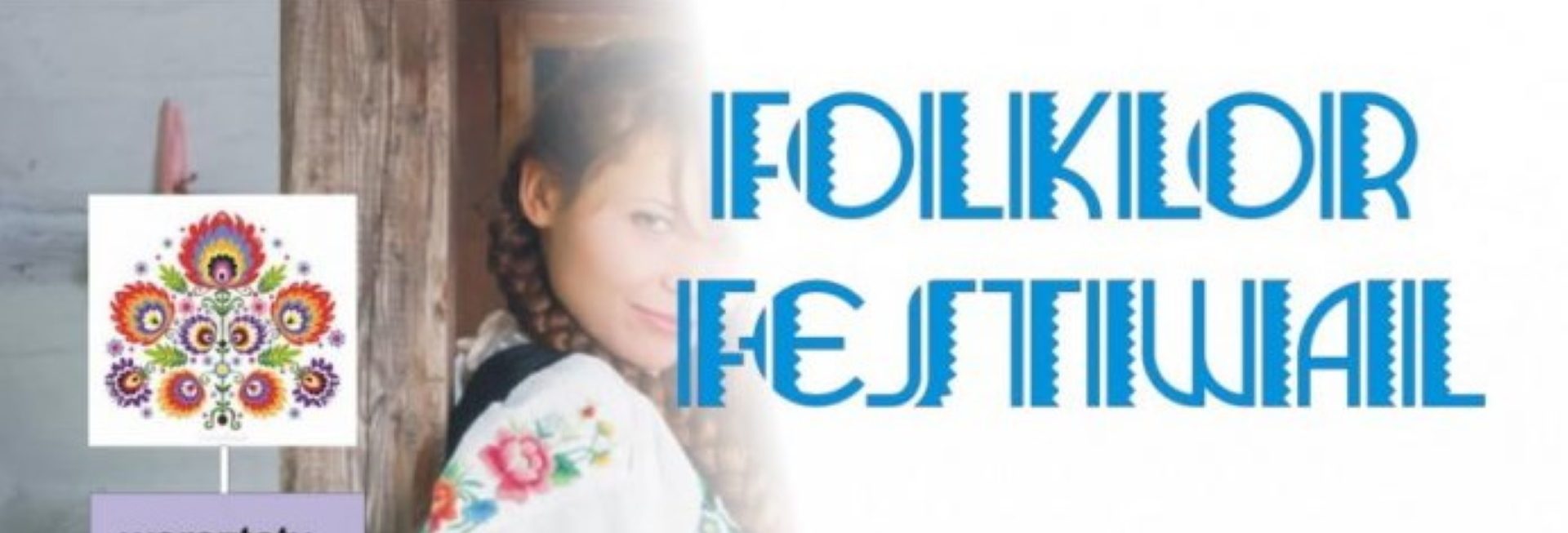 Plakat graficzny zapraszający do Wilkas na kolejną edycję imprezy Folklor Festiwal w Wilkasach 2022. 