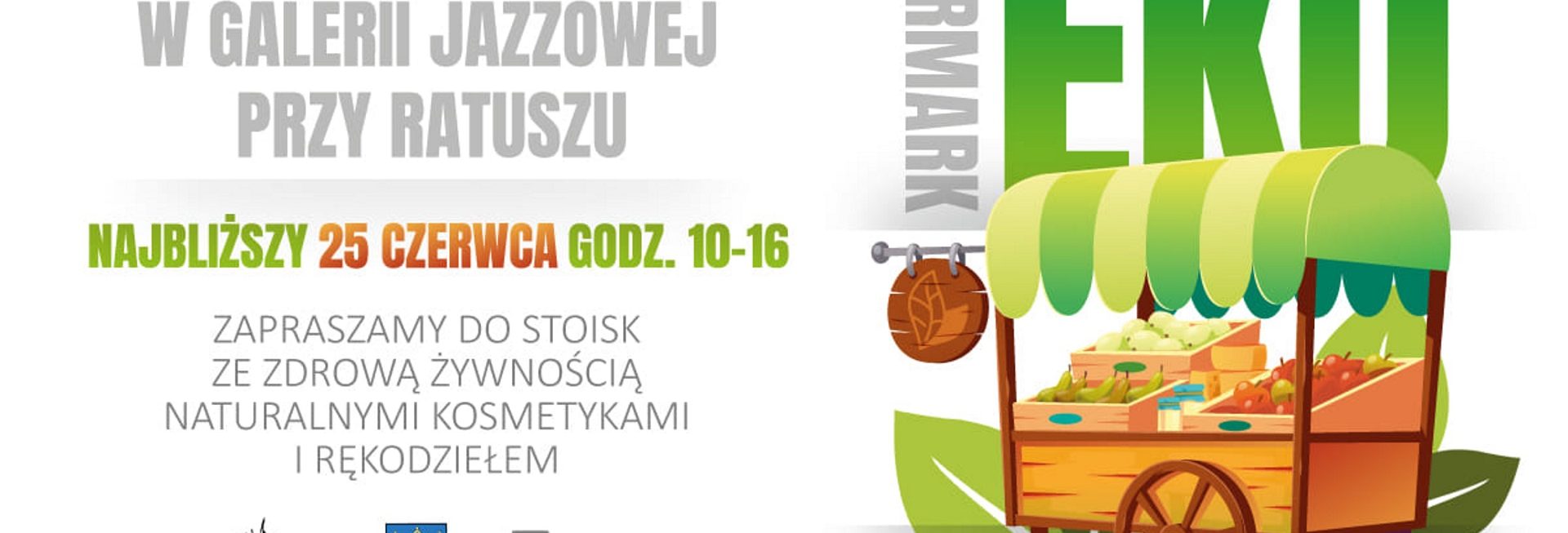 Plakat graficzny zapraszający do Iławy na EKO Jarmark Iława 2022.