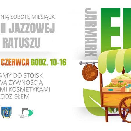 Plakat graficzny zapraszający do Iławy na EKO Jarmark Iława 2022.