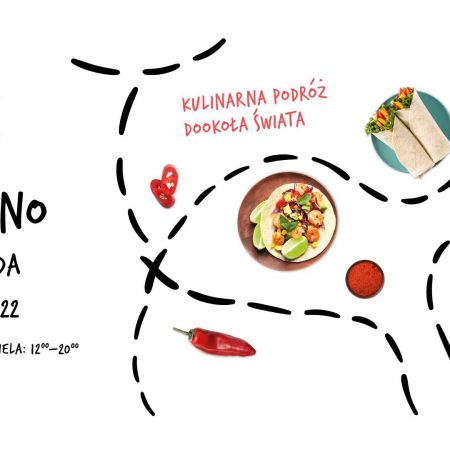 Plakat graficzny zapraszający do Szczytna na 3. edycję Festiwalu Smaków Food Trucków Szczytno 2022.