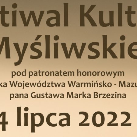 Plakat zapraszający do Lidzbarka Warmińskiego na kolejną edycję Festiwalu Kultury Myśliwskiej Lidzbark Warmiński 2022.