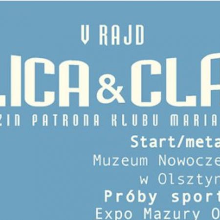 Plakat zapraszamy w sobotę 20 sierpnia 2022 r. do Olsztyna na 5. edycję Rajdu Replica & Classic Olsztyn 2022.