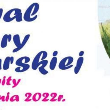 Plakat zapraszający do Sorkwit na 11. edycję Festiwalu Kultury Mazurskiej Sorkwity 2022.