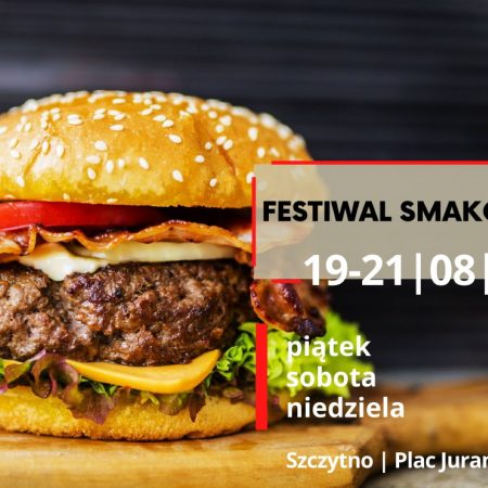 Plakat zapraszający do Szczytna na Festiwal Smaków Świata Szczytno 2022.