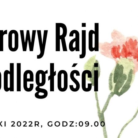 Plakat zapraszający do Iławy na Rowerowy Rajd Niepodległości Iława 2022.