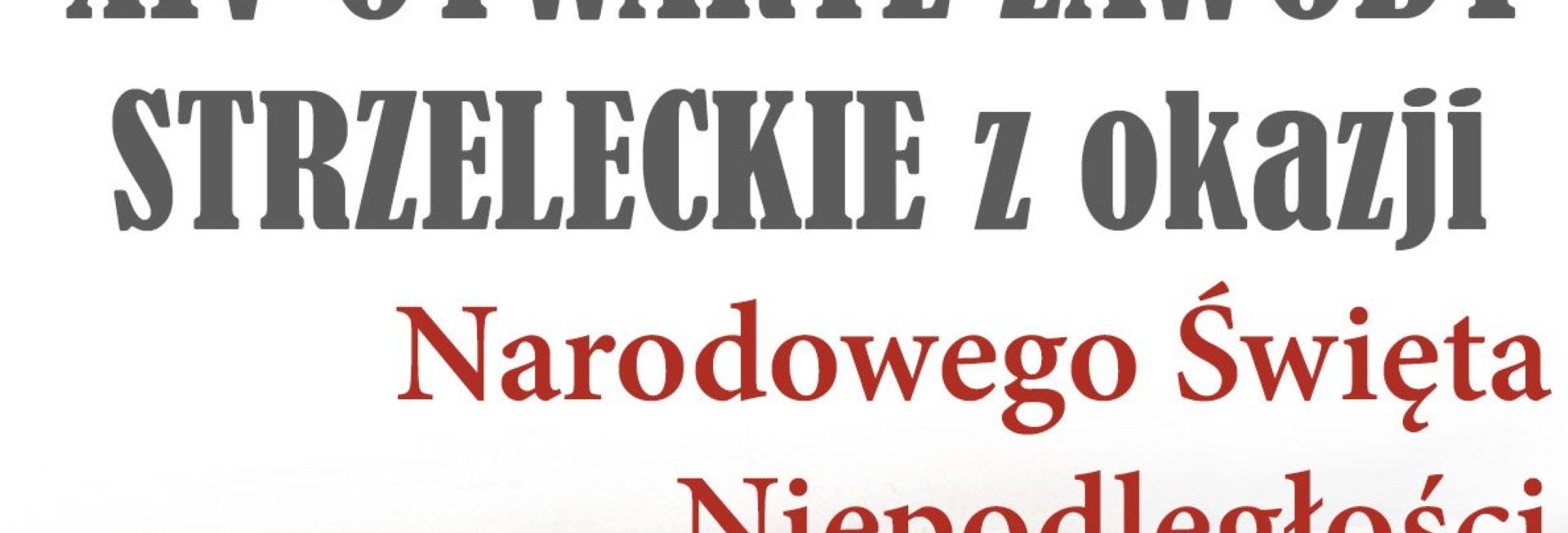 Plakat zapraszający do miejscowości Mątki w gminie Jonkowo na 14. edycję Otwartych Zawodów Strzeleckich z okazji Narodowego Święta Niepodległości Mątki 2022.