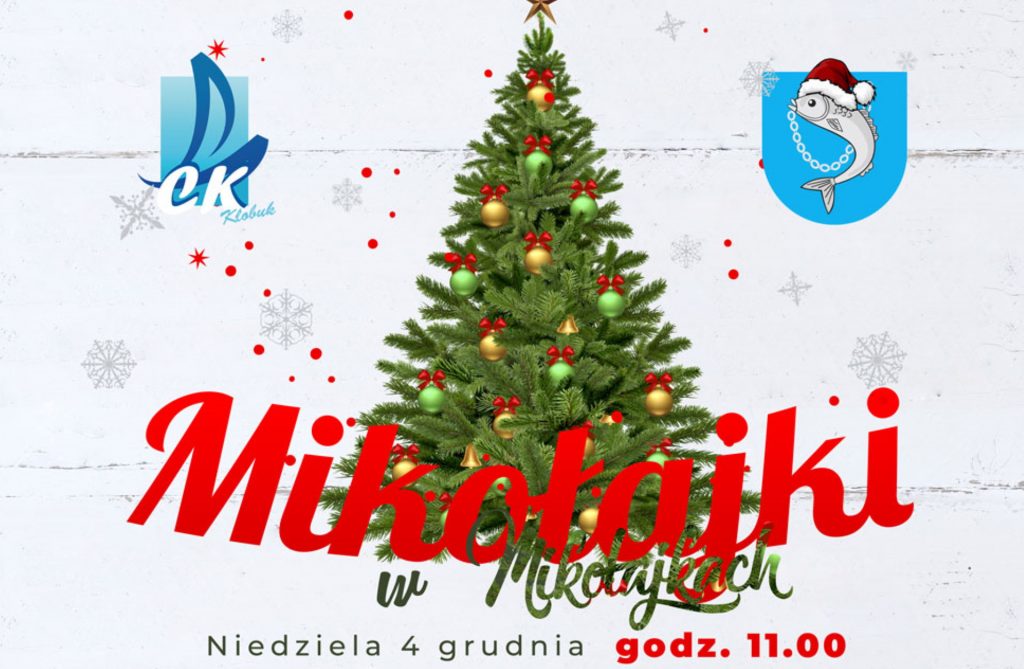 Plakat zapraszający do Mikołajek na Mikołajki w Mikołajkach 2022.