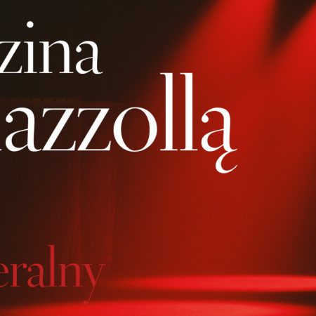 Plakat zapraszający do Olsztyna na koncert kameralny - Godzina z Piazzollą Filharmonia Olsztyn 2022.