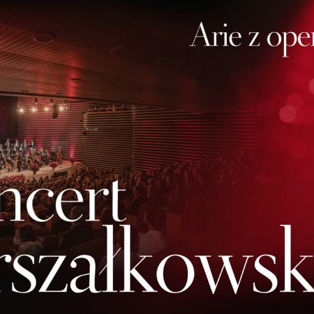 Plakat zapraszający do Olsztyna na Koncert Marszałkowski - Arie z Oper i Operetek Filharmonia Olsztyn 2023.