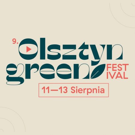 Plakat zapraszający do Olsztyna na kolejną edycję Olsztyńskiego Green Festivalu Olsztyn 2023.