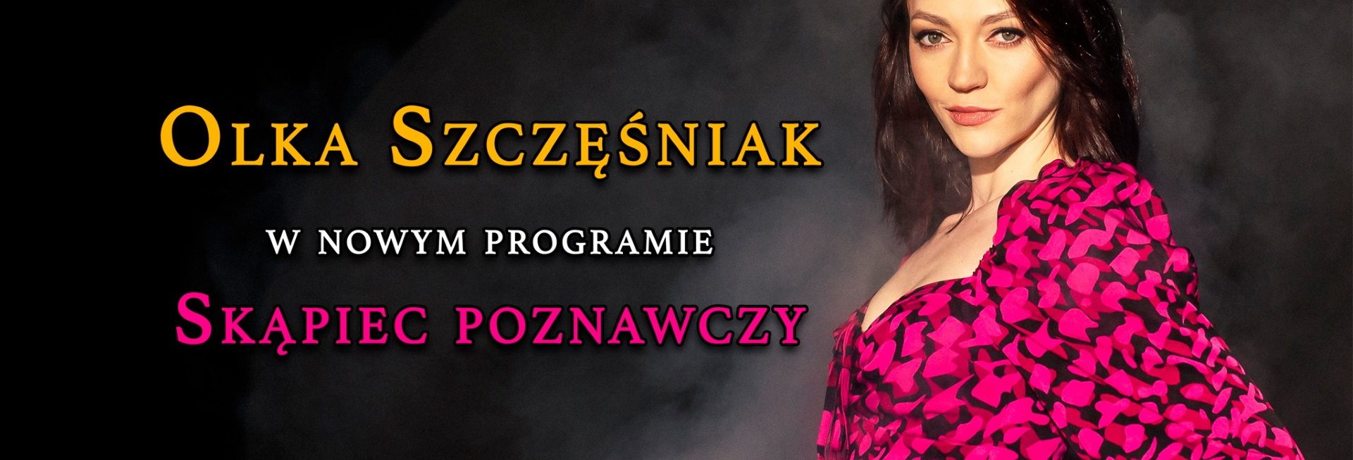 Plakat zapraszający na występ Stand-up Olka Szczęśniak 2023.