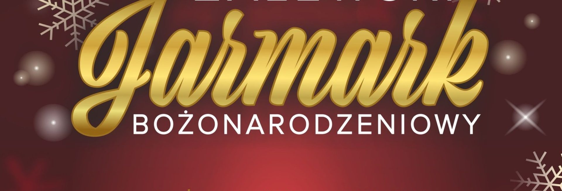 Plakat zapraszający do Zalewa na Zalewski Jarmark Bożonarodzeniowy Zalewo 2022.