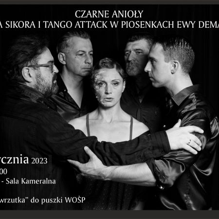 Plakat zapraszający do Ostródy na koncert NATALIA SIKORA z piosenkami Ewy Demarczyk Ostróda 2023.
