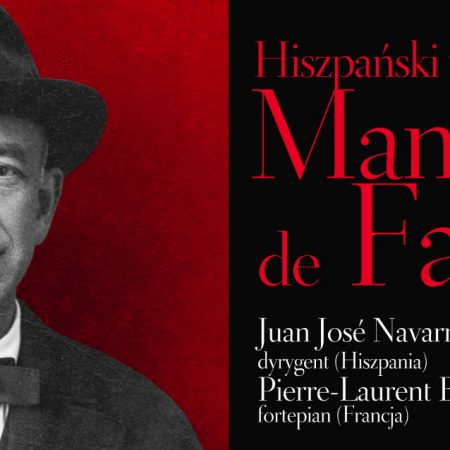 Plakat zapraszający w piątek 3 lutego 2023 r. do Olsztyna na koncert Hiszpański wieczór – Manuel de Falla Filharmonia Olsztyn 2023.