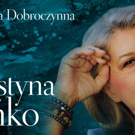 Plakat zapraszający w sobotę 10 lutego 2023 r. do Olsztyna na koncert Krystyna Prońko – XXV Wenta Dobroczynna Filharmonia Olsztyn 2023.