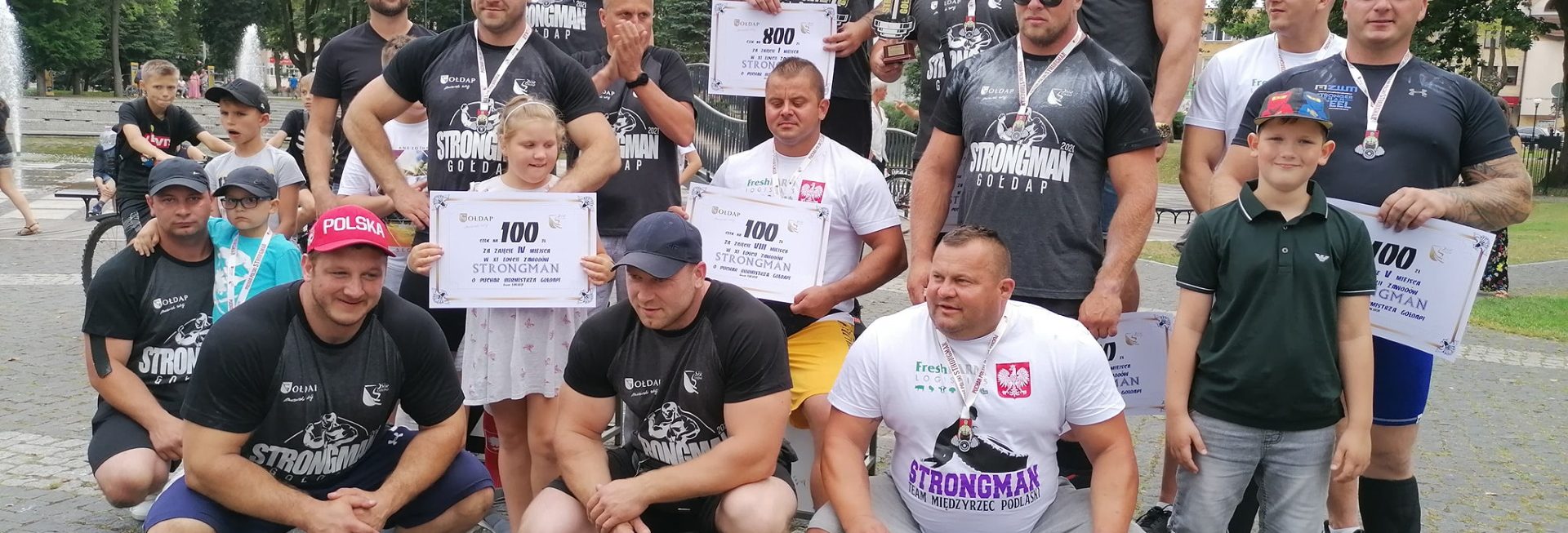 Zdjęcie zapraszające do Gołdapi na kolejną edycję Zawodów Siłaczy Strongman Gołdap.