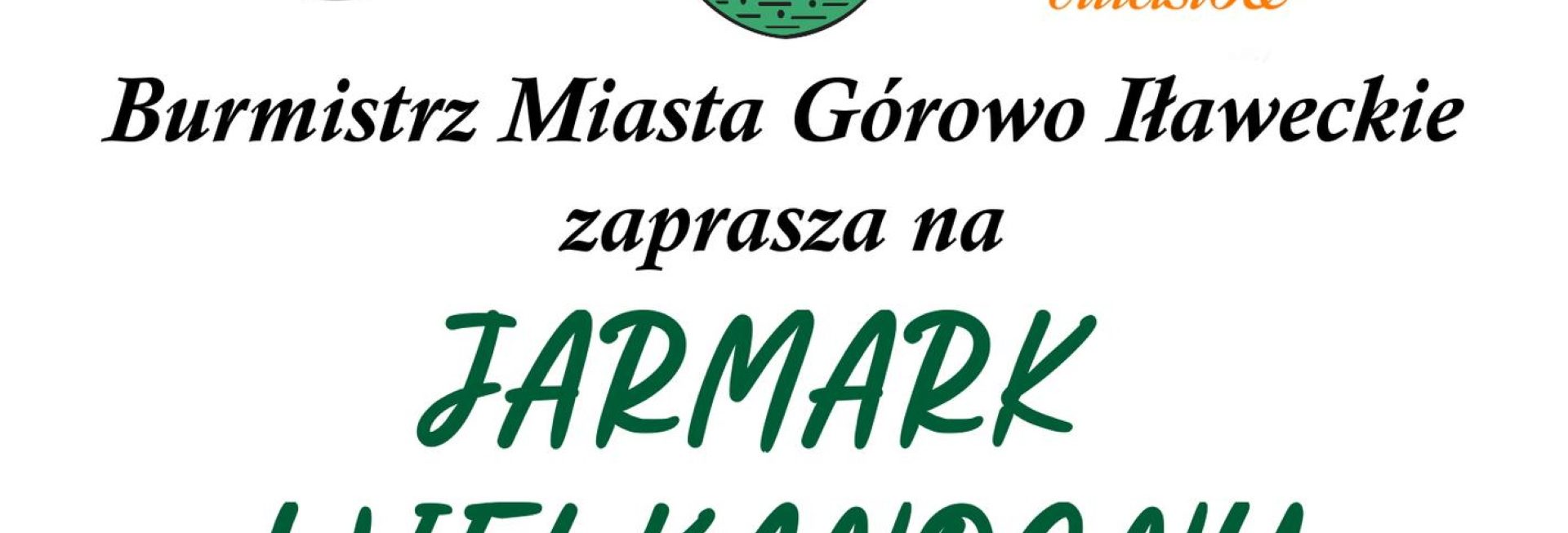Plakat zapraszający w czwartek 6 kwietnia 2023 r. do Górowa Iławeckiego na Jarmark Wielkanocny Górowo Iławeckie 2023. 