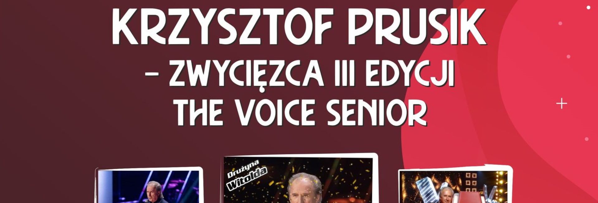 Plakat zapraszający w środę 8 marca 2023 r. do Kętrzyna na koncert z okazji DNIA KOBIET - Krzysztof Prusik Kętrzyn 2023.