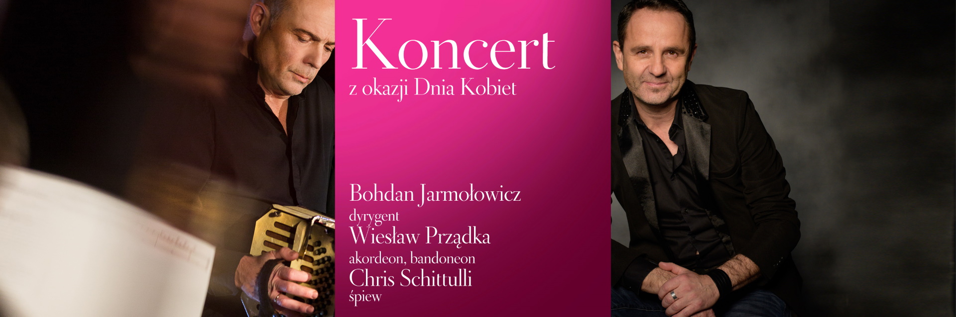 Plakat zapraszający w piątek 10 marca 2023 r. do Olsztyna na Koncert z okazji Dnia Kobiet Filharmonia Olsztyn 2023. 