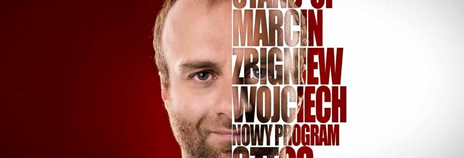 Plakat zapraszający na Stand-UP Marcin Zbigniew Wojciech 2023.