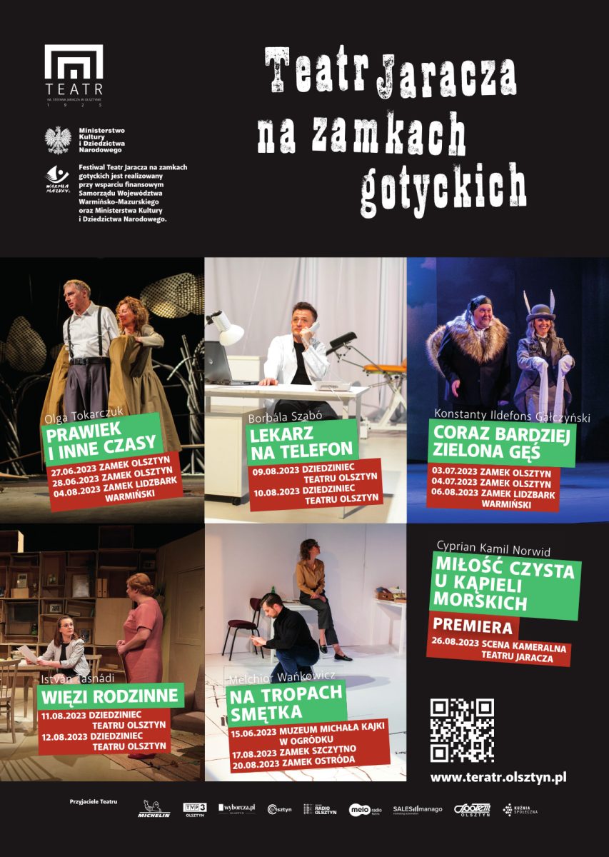 Teatr Jaracza na Zamkach Gotyckich. Kalendarz imprez na rok 2023  