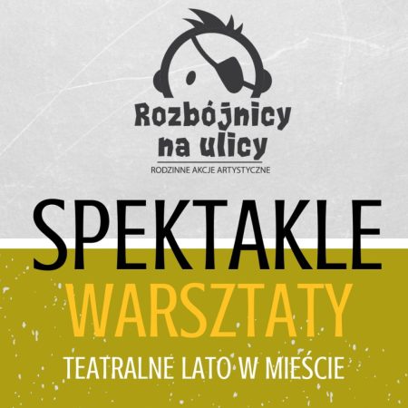 Plakat zapraszający do Elbląga na spektakle teatralne z cyklu Teatralne Lato w Mieście Elbląg 2023.