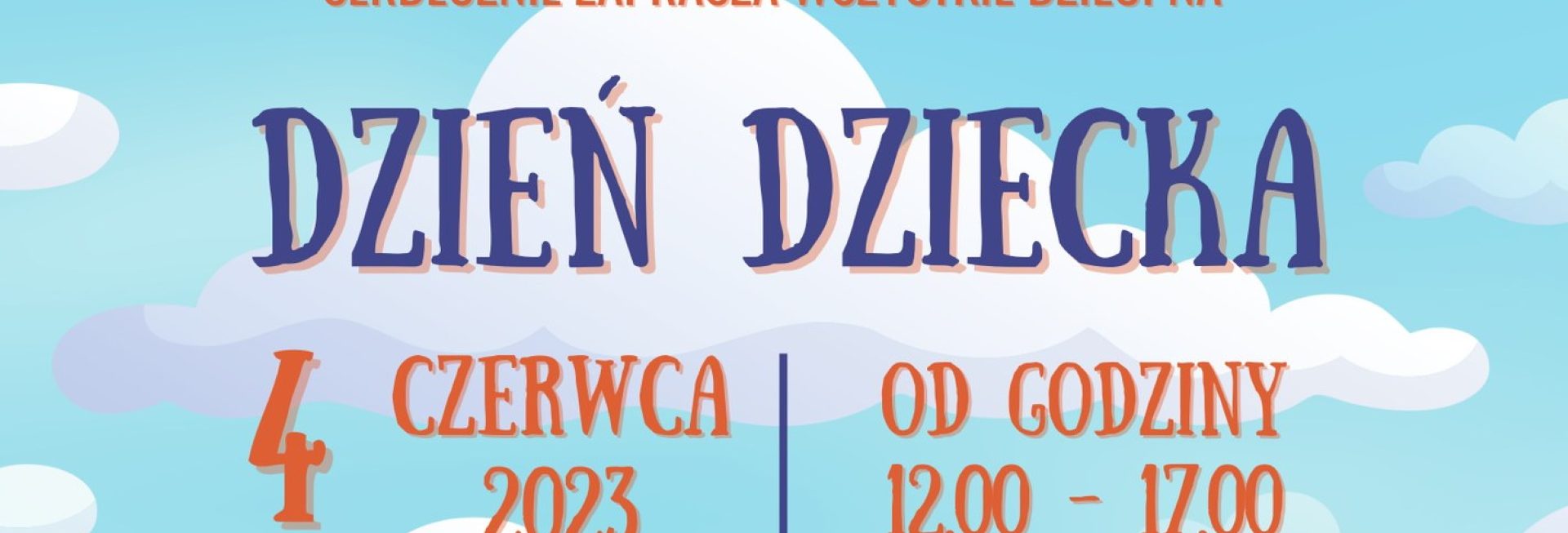 Plakat zapraszający do miejscowości Świątki w powiecie Olsztyńskim na Dzień Dziecka Świątki 2023.